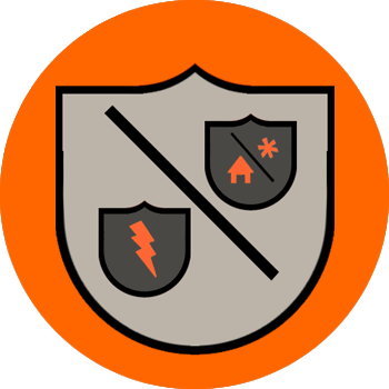 a logo to show that we offer Electrical Surge and AC Heat Wave protection
