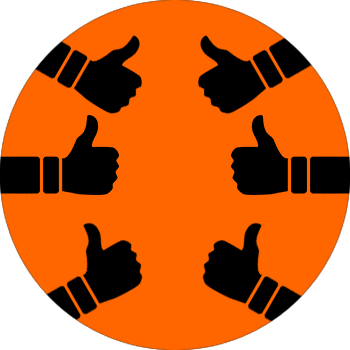 a logo for the testimonials page in Ambit Energy's Website