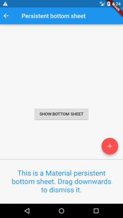 Persistent Bottom Sheet